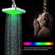 thumbnail image 2 of Cabezal rociador de ducha - Cabezal de ducha con luz LED de 7 colores Luz romántica Baño de agua Cabezal de ducha para baño en casa Sin baterías No se necesitan cables, 2 of 5