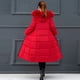 thumbnail image 3 of ICHUANYI Liquidación Mujeres Prendas de abrigo Abrigo con capucha de imitación Chaquetas largas acolchadas de algodón Bolsillo ICHUANYI WER2023082201852, 3 of 6