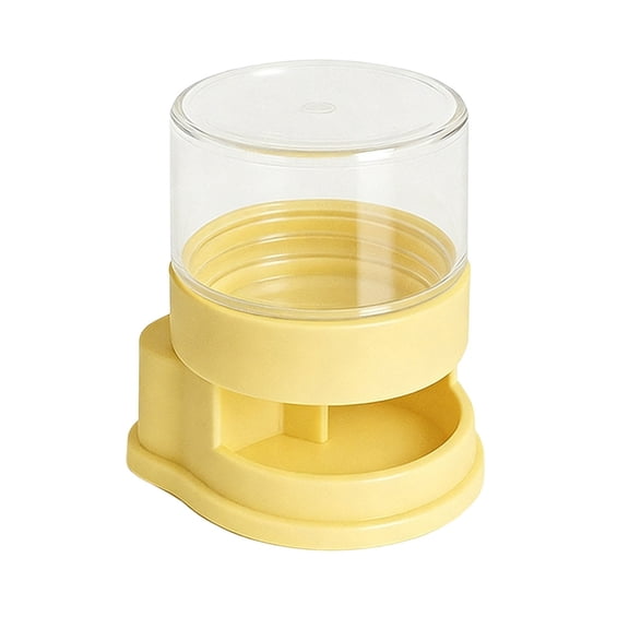 Novamily Reptile Automatic Water Dispenser-Bearded Dragon Water Bowl - Small Water Dish for Tortoise - Bowls for Reptiles & Amphibians (Yellow)