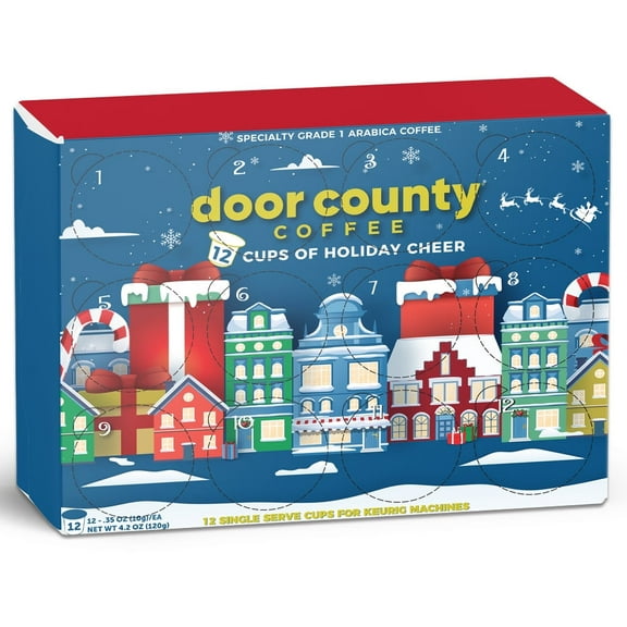 12 Cups of Holiday Cheer - 2025 Christmas Advent Calendar - 12 Cups of Coffee - Unique Flavor Each Day