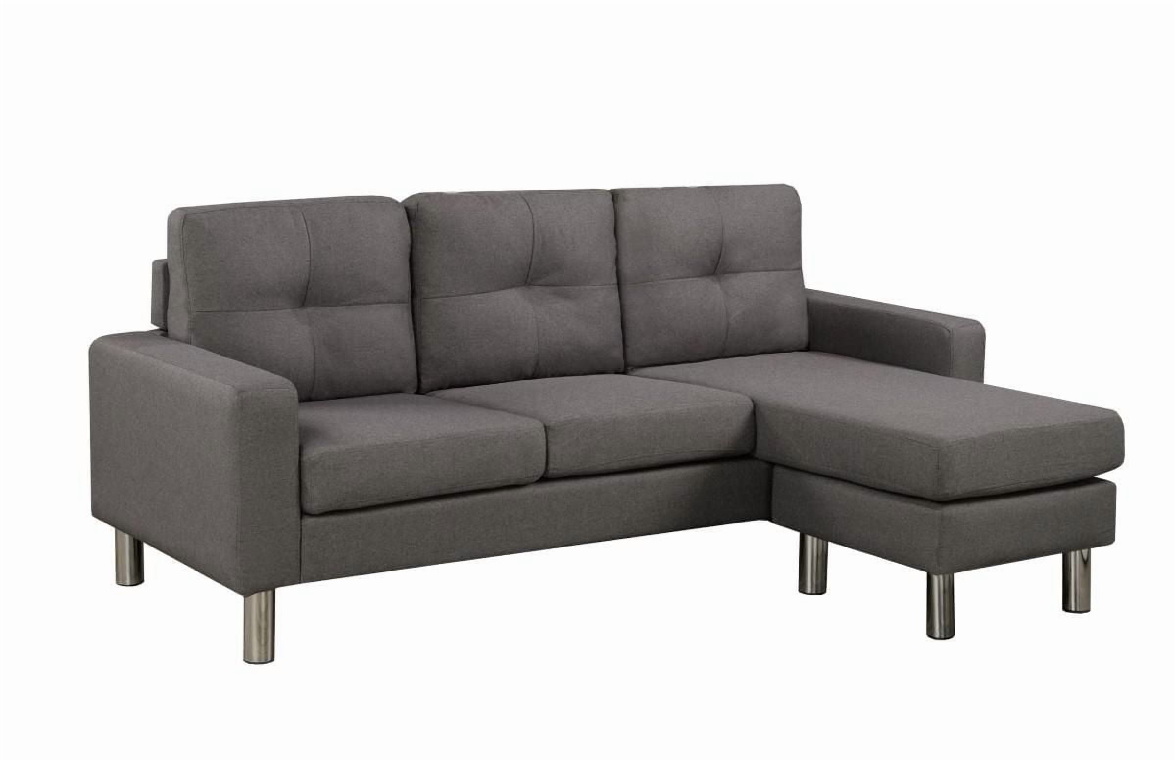 Sandra Sectional, Dark Grey