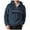 #100-Navy, variant on Kakii Mens Fuzzy Sherpa Hoodie Sweatshirt Long Sleeve Fashion Pullover Fall Outwear Winter Hooded