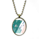 thumbnail image 1 of Ríos resumen plantas Art patron Collar Colgante de cadena vintage Colección de joyas colgantes Unbranded M, 1 of 3