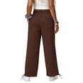 thumbnail image 6 of Girls Sweatpants Kids Drawstring Hem Oversized Pants Teen Girls Wide Leg Baggy Pants Pockets Classic Elastic Waist Trousers, 6 of 7