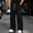 Black # Mens Pants, variant on Vetsdori Men's Cargo Pants Elastic Waist Black 0 Outdoor Zipper Pocket Casual Pantalones Travel Winter Trousers for Men Wide Leg