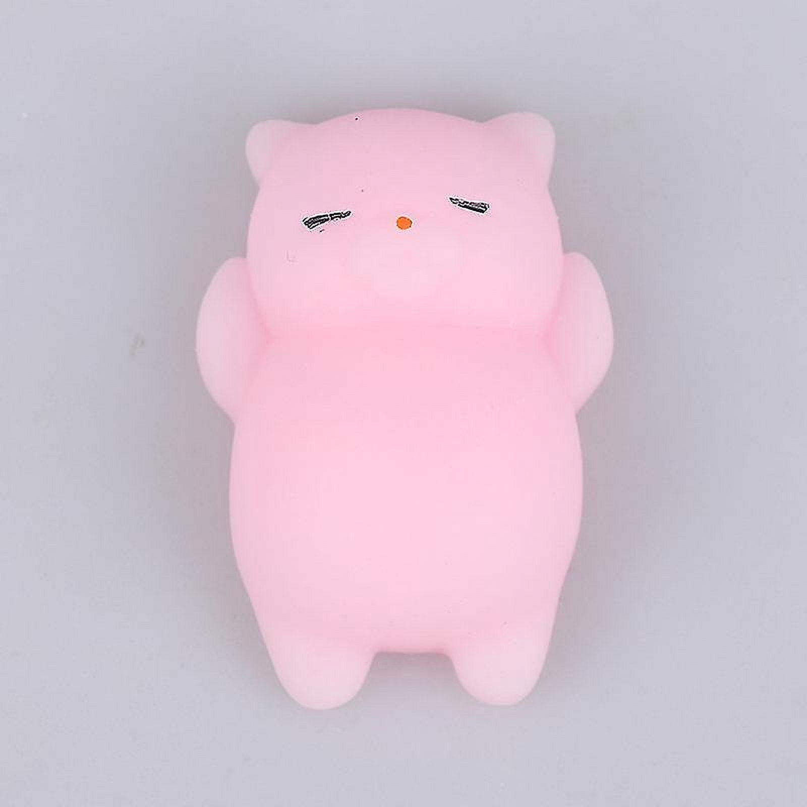 4 Juguetes Antiestrés Squishy Con Forma De Patita De Gato - Goma TPR Suave, Multicolor, Aprox. 6x5x2 Cm