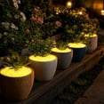 thumbnail image 4 of Fuebueo 200 Pcs Glow in the Dark Pebbles, Yellow Luminous Stones for Outdoor Walkway, Fish Tank, Garden Path, and Landscaping Decor, Solar Powered Waterproof Rocks, 4 of 10