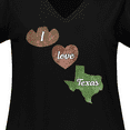 thumbnail image 4 of Inktastic I Love Texas Women's Plus Size V-Neck T-Shirt, 4 of 5