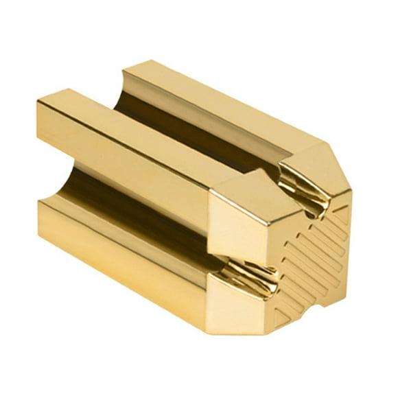 1 sacapuntas profesional para lápices de cejas de cuatro lados, dorado