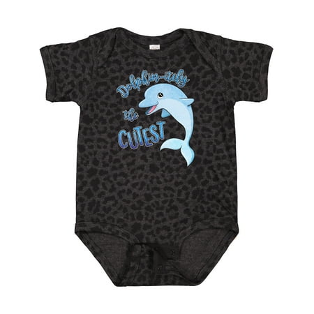 

Inktastic Dolphin-itely the Cutest Boys or Girls Baby Bodysuit