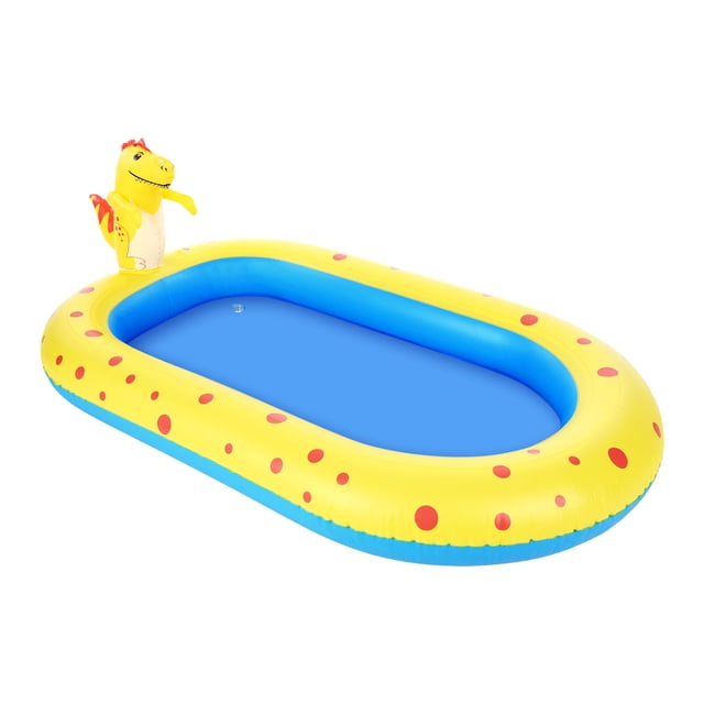 Mistaha Inflatable Dinosaur Splash Pad for Kids - Outdoor Water Play Pool Toy with Sprinkler System - Large PVC Swimming Pool for Backyard Fun
