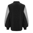 thumbnail image 3 of VISALY Women Elegant Sequin Dressy Casual Shirts Lantern Long Sleeve V Neck Pullover Spring Casual Elegant Tunic Tops Holiday Party Tops Sheer Mesh Tunic Work Shirts Trendy Basic Blouses Black L, 3 of 8