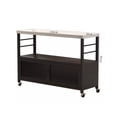 thumbnail image 2 of Kitchen Island Table Cooking Table Open Movable Sideboard Storage Rack, 2 of 6
