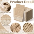 thumbnail image 3 of Disposable Hand Towels 200 Pack, Burlap Printed Guest Napkins for Bathroom, 3 of 4