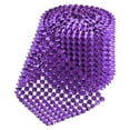 thumbnail image 3 of 2 Yards Sew Stitch on Cone Spikes Studs, 12Rows Plastic Flat Back Spike Rivet Punk Trim Ribbon, Purple, 3 of 6