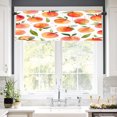 thumbnail image 2 of Remain Unique Peach Pattern Polyester Rod Pocket Curtain Valance for Home Bedroom Living Room Kitchen Window Decor 54x18 inch, 2 of 5