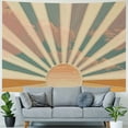 thumbnail image 4 of PRATYUS Boho Sun Tapestry Wall Hanging, Retro 70s Abstract Rainbow Aesthetic Sunrise Vintage Tapestries for Bedroom Living Room  Painting, 4 of 6