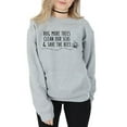 thumbnail image 2 of Vedolay Womens T Shirts Women's Oversized Sweatshirts Pullover Long Sleeve Half Zip Hoodies Fall Tops,Gray XL, 2 of 3