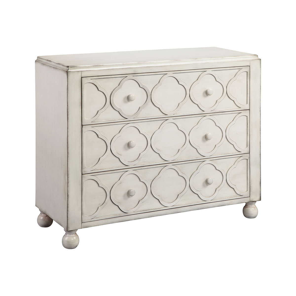 Juliette 3Drawer Chest with Classic Ball Feet