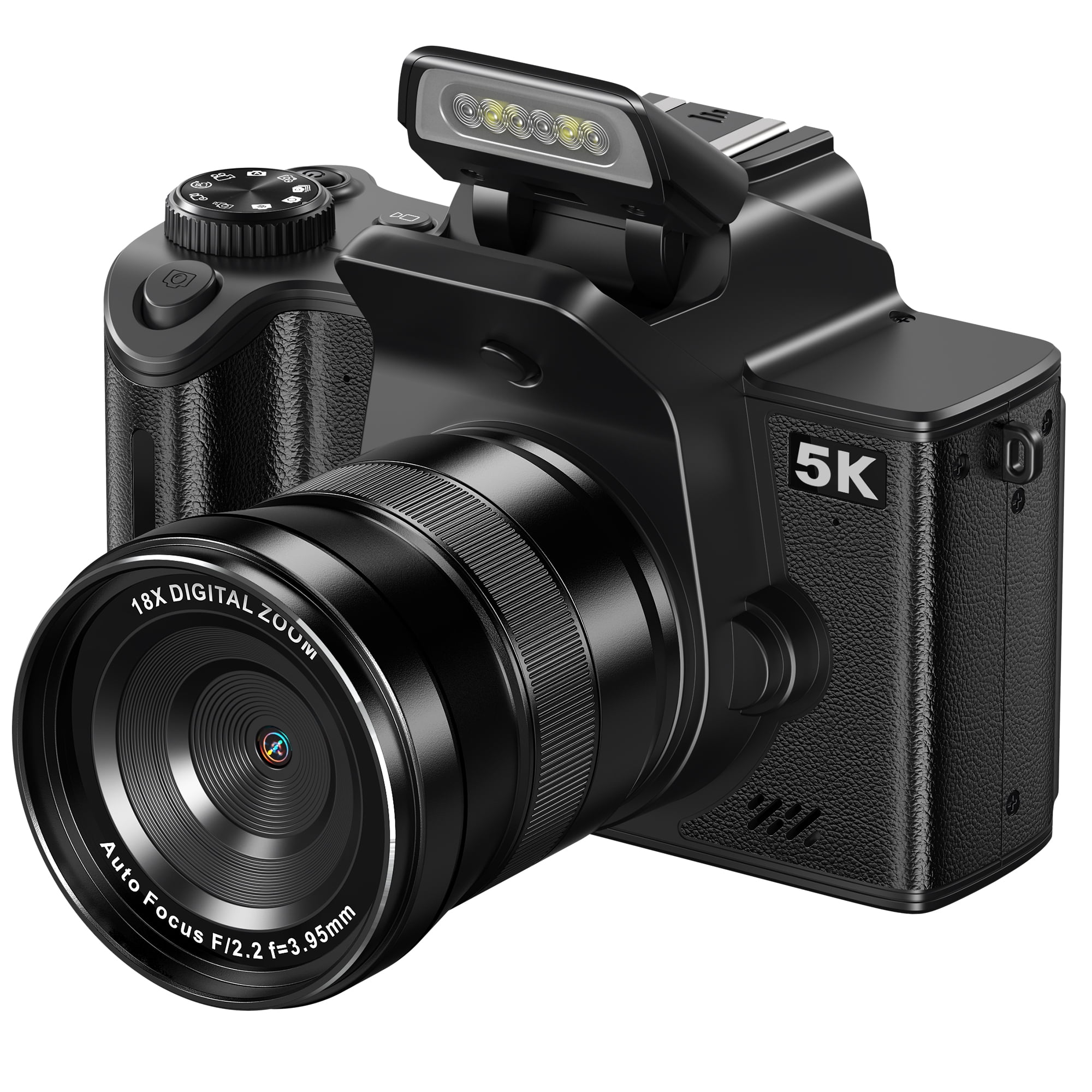 MARVUE Digital Camera with 5K UHD Video, 80MP, 18X Zoom, One-Touch Macro, 32GB SD Card