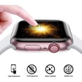 thumbnail image 3 of Paquete De 3 Compatibles Con Caja Apple Watch De 38 Mm, Protector De Pantalla Suave HD De Alta Sensibilidad Con Funda Protectora Anticaída De TPU Para Iwatch, 3 of 5