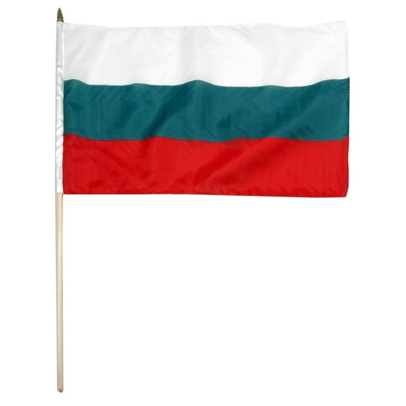 Bulgaria 12" x 18" Mounted Flag