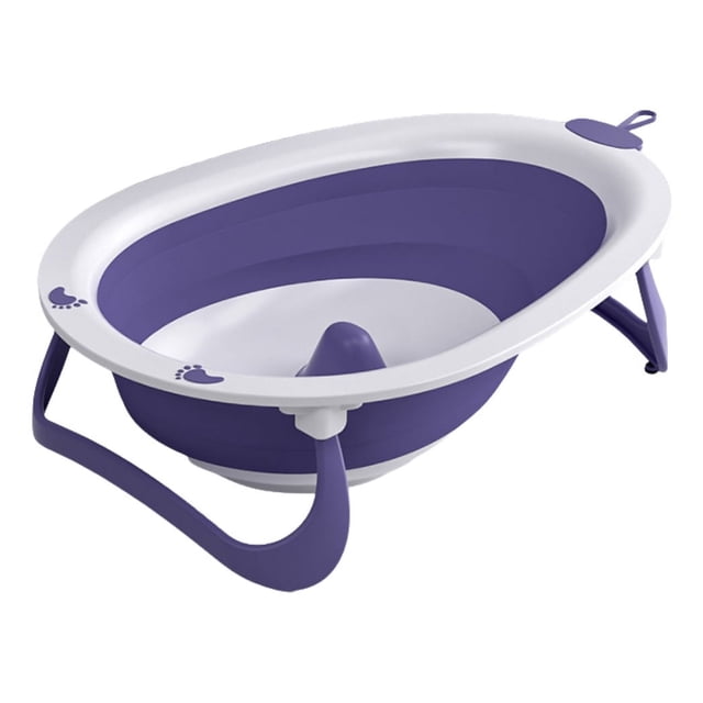 Tina Plegable Ergonómica Para Bebe Klin Color Morado