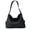 Black, variant on Full-Grain Genuine Leather Tassel Handbag, Ladies Shoulder Tote Messenger, Bag Satchel Handcrafted