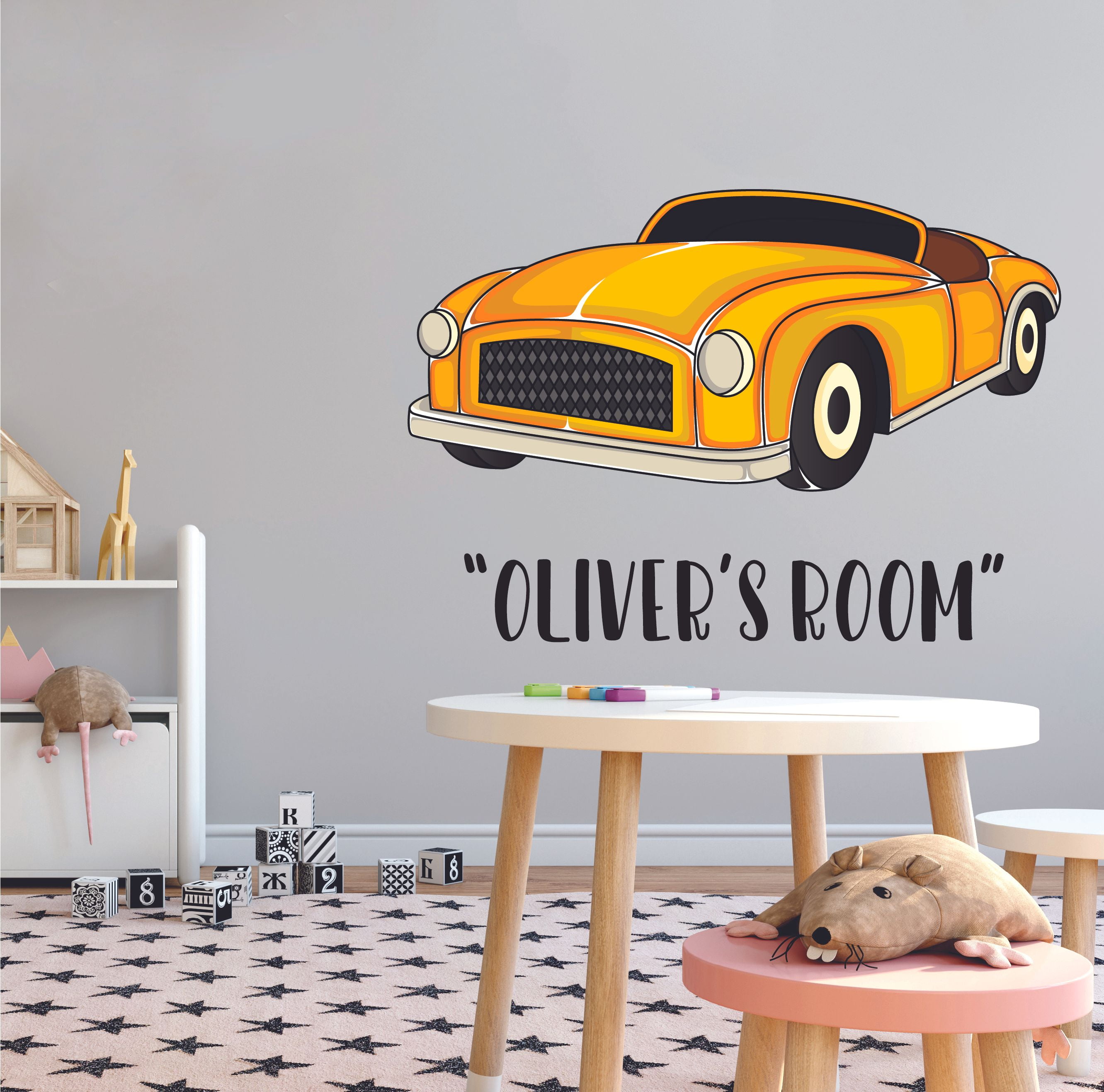 Old Classic Vintage Retro Car Wall Art Stickers Mural Home Office Decor AN8