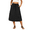 Black, variant on Gleelaud Flowy Skirt Midi Length Elastic High Waist A-Line Skirt with Pockets Boho Skirts for Women Pink