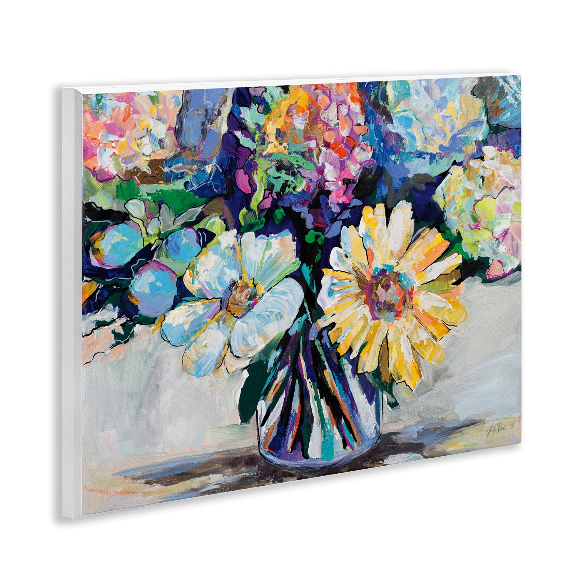 Stupell Industries Exciting Times Bouquet Botanical & Floral Painting Unframed Art Print Wall Art, 14 x 11