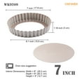 thumbnail image 6 of CHEFMADE Tart Pan, 7-inch with Removable Loose Bottom Non-Stick Round Quiche Bakeware, Dishwasher Safe for Oven & Instant Pot Baking (Champagne Gold), 6 of 8