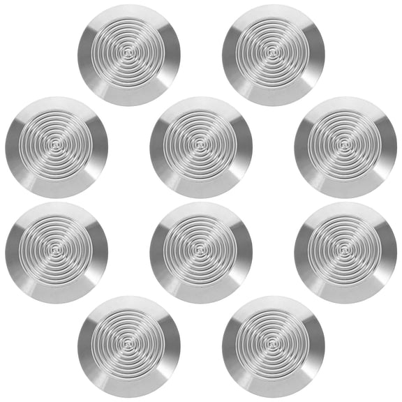 MLINS 10pcs Safety Walkway Tactile Indicators Stainless Steel Blind Pathway Studs for Sidewalks, Subways, Airports for Visually Impaired