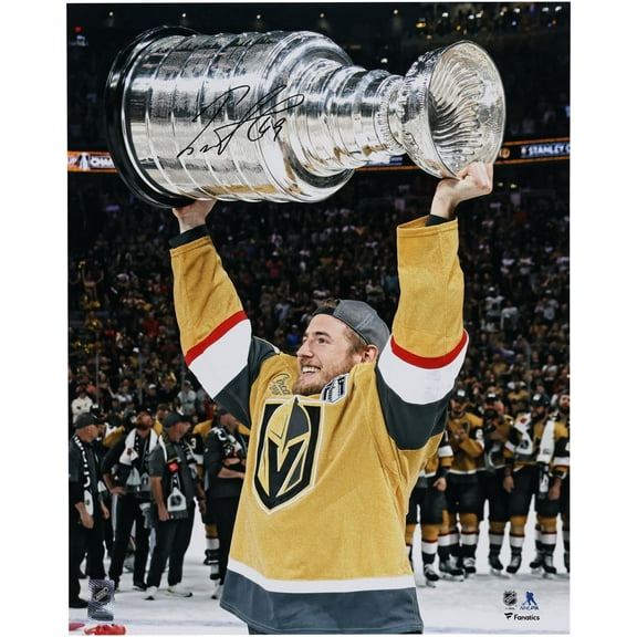 Ivan Barbashev Vegas Golden Knights Autographed 2023 Stanley Cup Champions 16" x 20" Raising Cup Photograph - Fanatics Authentic Certified