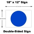 Blue Dot Yard Sign, Democrat Blue Wave 2024,18x12 DoubleSided Sign