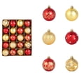 thumbnail image 2 of 20pcs Christmas Balls Plastic Electroplated Balls Set Colorful Variety Shatterproof Ornaments Christmas Tree Hanging Balls Accessories Decorations with Hanging Loops, 2 of 6