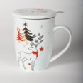 thumbnail image 2 of Porcelain Christmas In The Forest With Lid And Filter Mug And Strainer, 2 of 3
