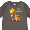 thumbnail image 4 of Inktastic My Grandma Loves Me Giraffe Boys or Girls Long Sleeve Toddler T-Shirt, 4 of 5