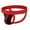 Red, variant on ,Men's Thongs Color Blocking Jockstrap Athletic Supporters Briefs Wide Belt Sexy Breathable Sport Underpants Red L