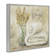 thumbnail image 3 of Stupell Industries Relax Bath Towel & Botanicals Gray Framed Giclee Art design by Pam Britton, 11 x 14, 3 of 8