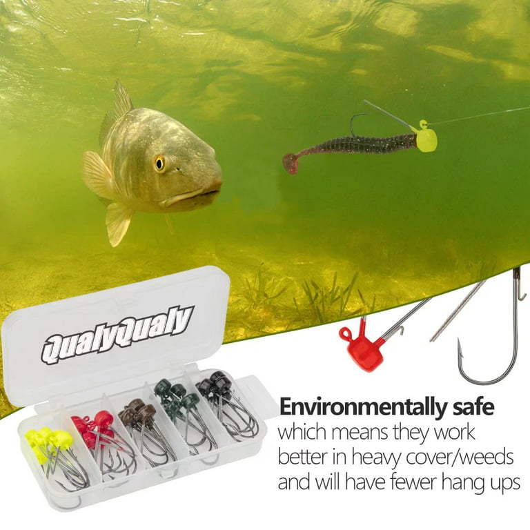 QualyQualy Ned Rig Jig Heads for Bass Fishing Swimbait Jig Heads