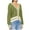 Green, variant on Amidoa Button up Sweaters for Women 2025 Long Sleeve Cardigan Cable Knit Light Colorblock Cardigans Women's Sweaters L