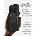 thumbnail image 3 of Aulumu A15 Magnetic Case for iPhone 14 Pro Max Case Compatible with MagSafe Semitranslucent Matte Cover, Hard Shell, Anti-Fingerprint, Slim Soft TPU Frame, 6.7inch, Black, 3 of 5
