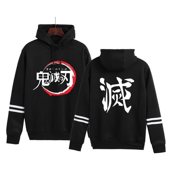 Duoxingbao Demon Slayer Hoodie Long-Sleeve Sweatshirt for Men and Women Couple Hoodie