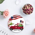 thumbnail image 4 of ZHANZZK Puerto Rico Red Truck with Hibiscus Frog Set of 4 Round Coaster for Drinks, Absorbent Ceramic Stone Coasters Cup Mat with Cork Base for Home Kitchen Room Coffee Table Bar Decor, 4 of 6
