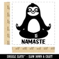 thumbnail image 2 of Yoga Sloth Namaste Self-Inking Rubber Stamp Ink Stamper - Black Ink - Large 1-1/2 Inch, 2 of 7