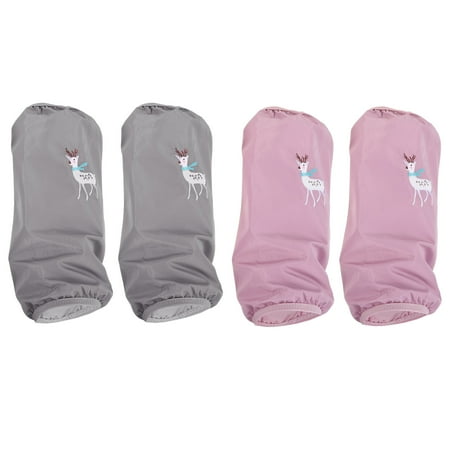 

MYTAKEND 2 Pairs of Christmas Elk Pattern Lady Sleeves Waterproof Household Oversleeves