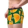 thumbnail image 3 of Kdxio Men's Boxer Briefs with Orange Print - Comfortable and Breathable Underwear for Everyday Wear, 3 of 7