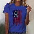 thumbnail image 2 of Lumosvexa Women Plain Short Shirt Sleeved Tops Womens Casual T-Shirt Crew Neck T-Shirt Blue Size S, 2 of 6