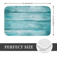 thumbnail image 2 of Vsdgher Teal Turquoise Wood Flannel Anti-Slip Floor Mat Comfort Mat Outdoor Rug, Indoor Outdoor Rugs for Home, Office, Laundry 16''x24''in, 2 of 7